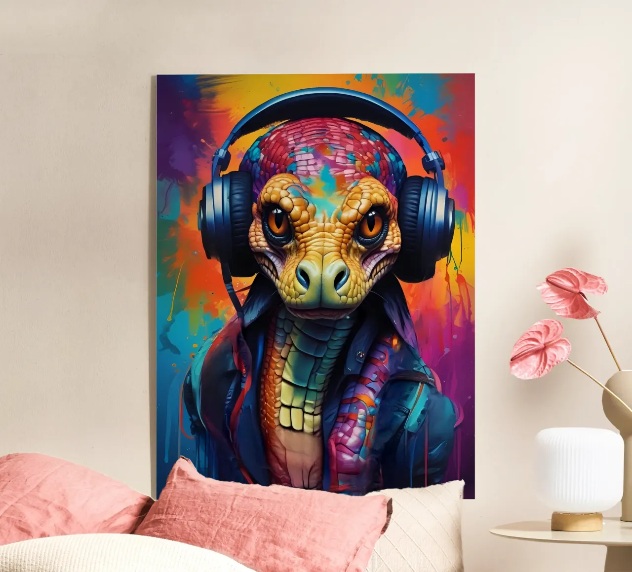 Serpente Cobra in cuffia plexiglass da MakArena