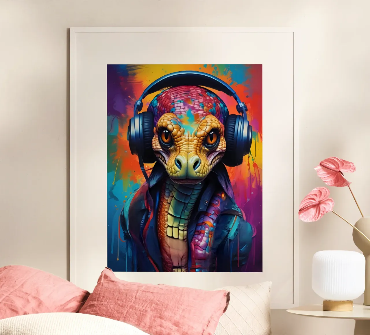 Serpente Cobra in cuffia carta hahnemühle da MakArena