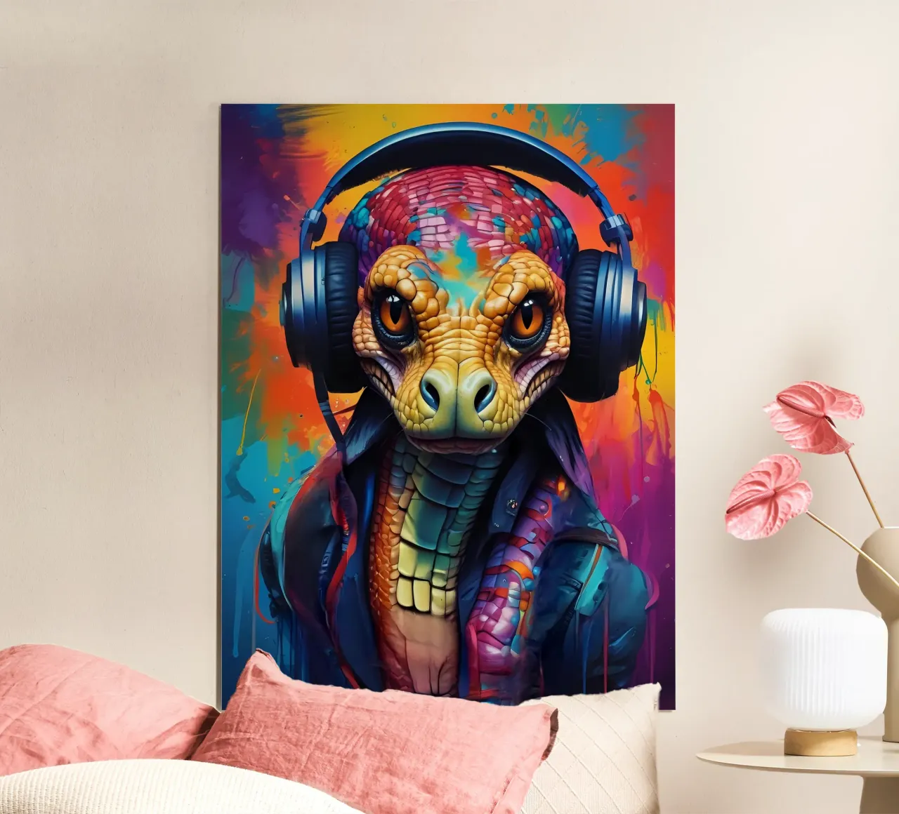 Serpente Cobra in cuffia carta hahnemühle da MakArena