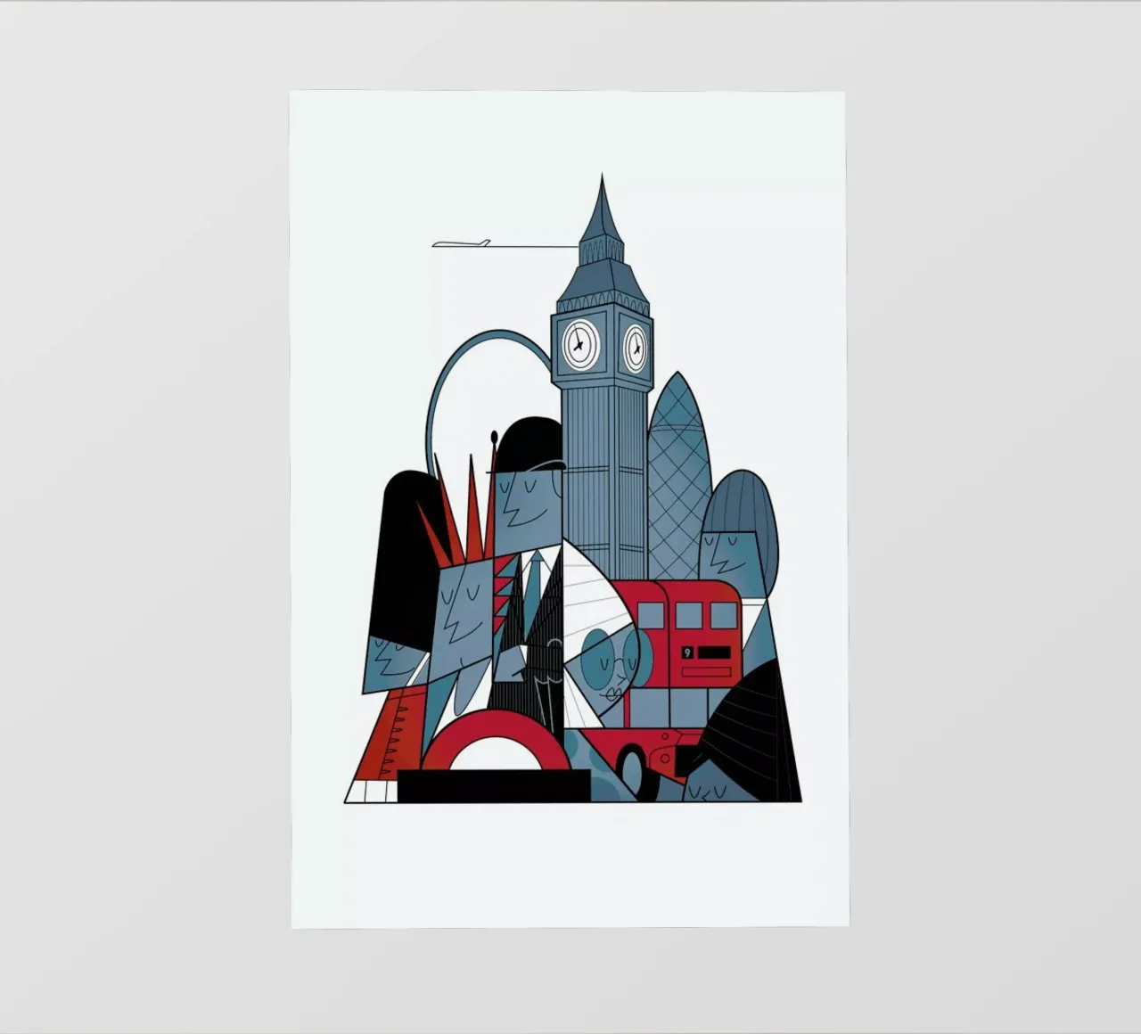 London telo in pvc da Ale Giorgini