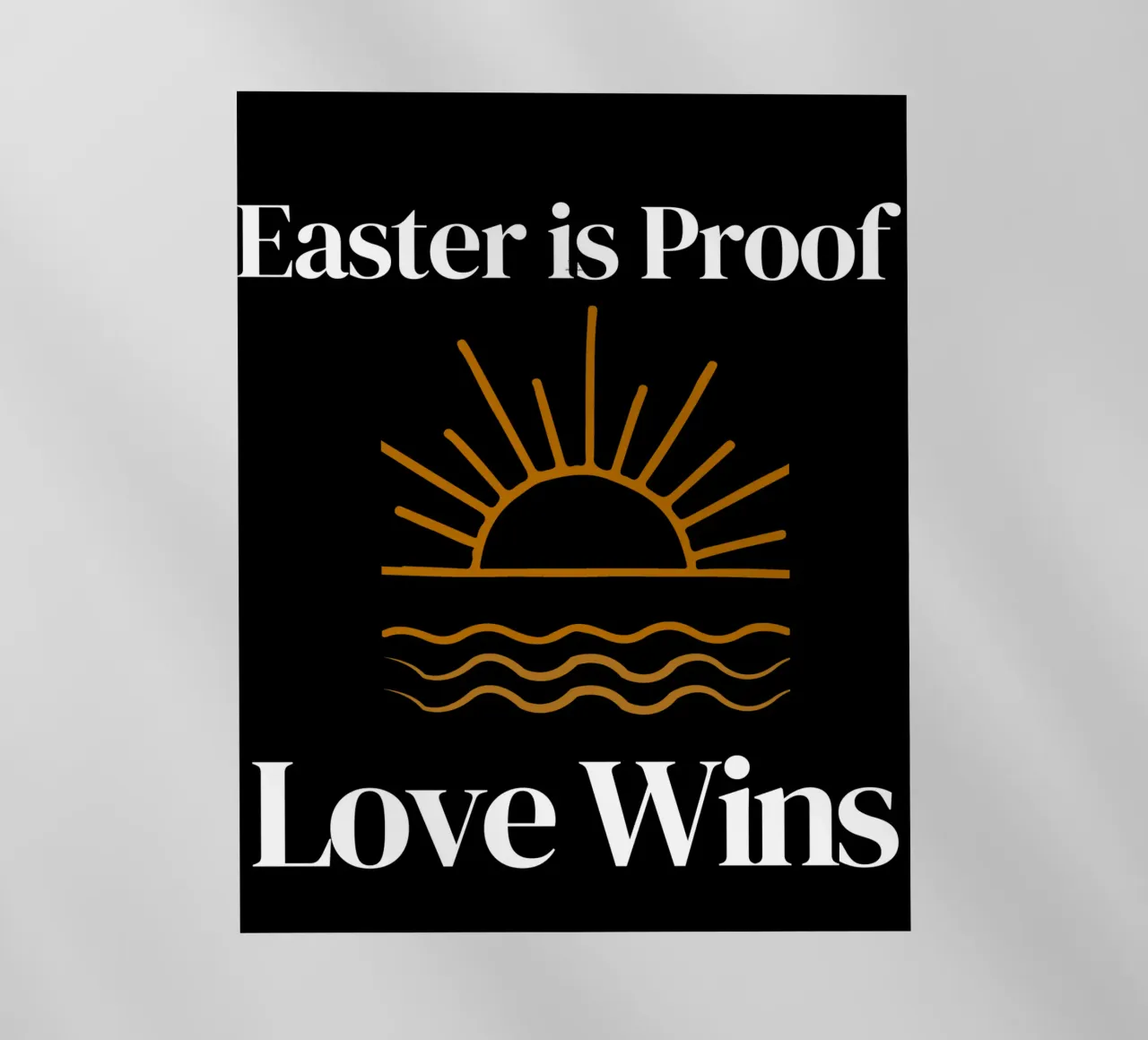 La Pasqua è la prova che l'amore vince per mettere in mostra la propria fede pellicola backlit da Lionandlamb