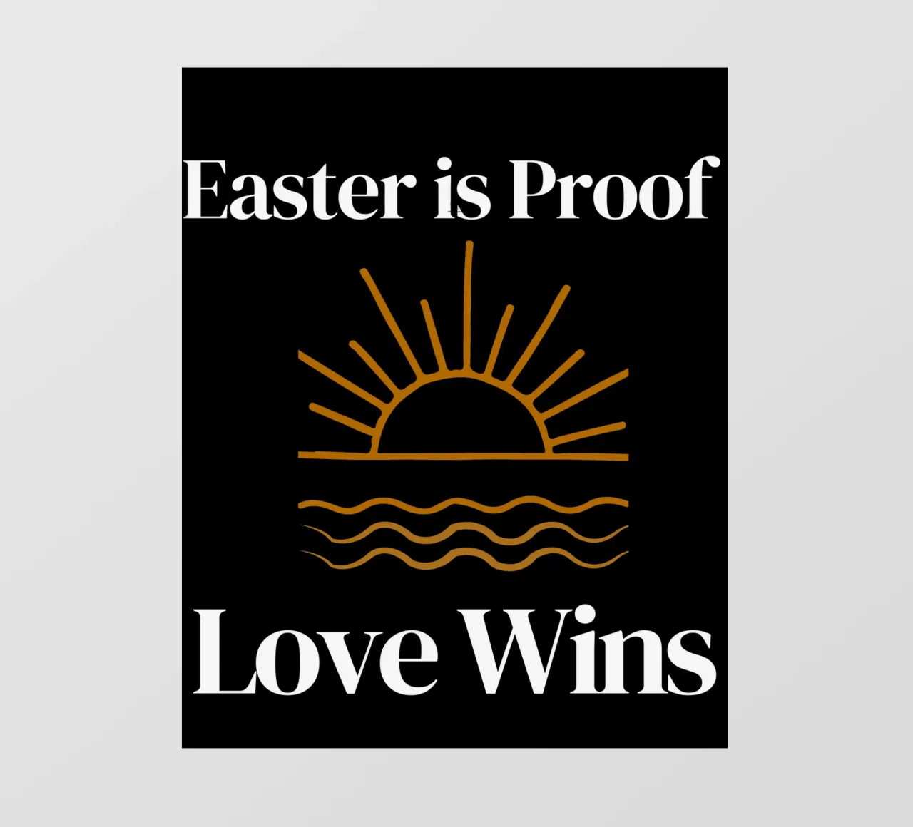La Pasqua è la prova che l'amore vince per mettere in mostra la propria fede pellicola backlit da Lionandlamb