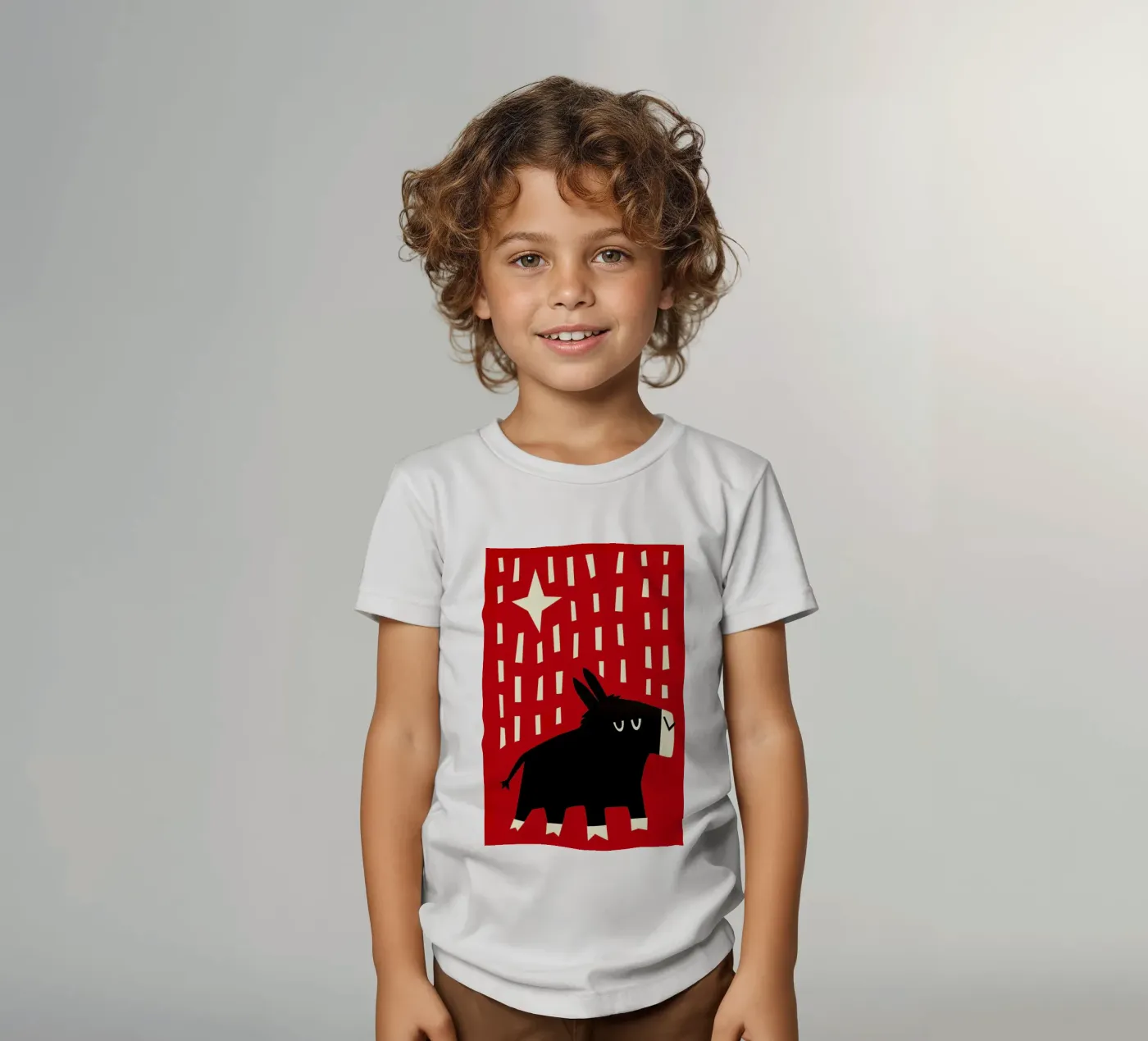 Donkey t-shirt bambini da Fox & Velvet