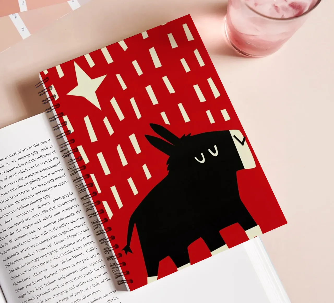 Donkey notitieboek met spiraal van Fox & Velvet