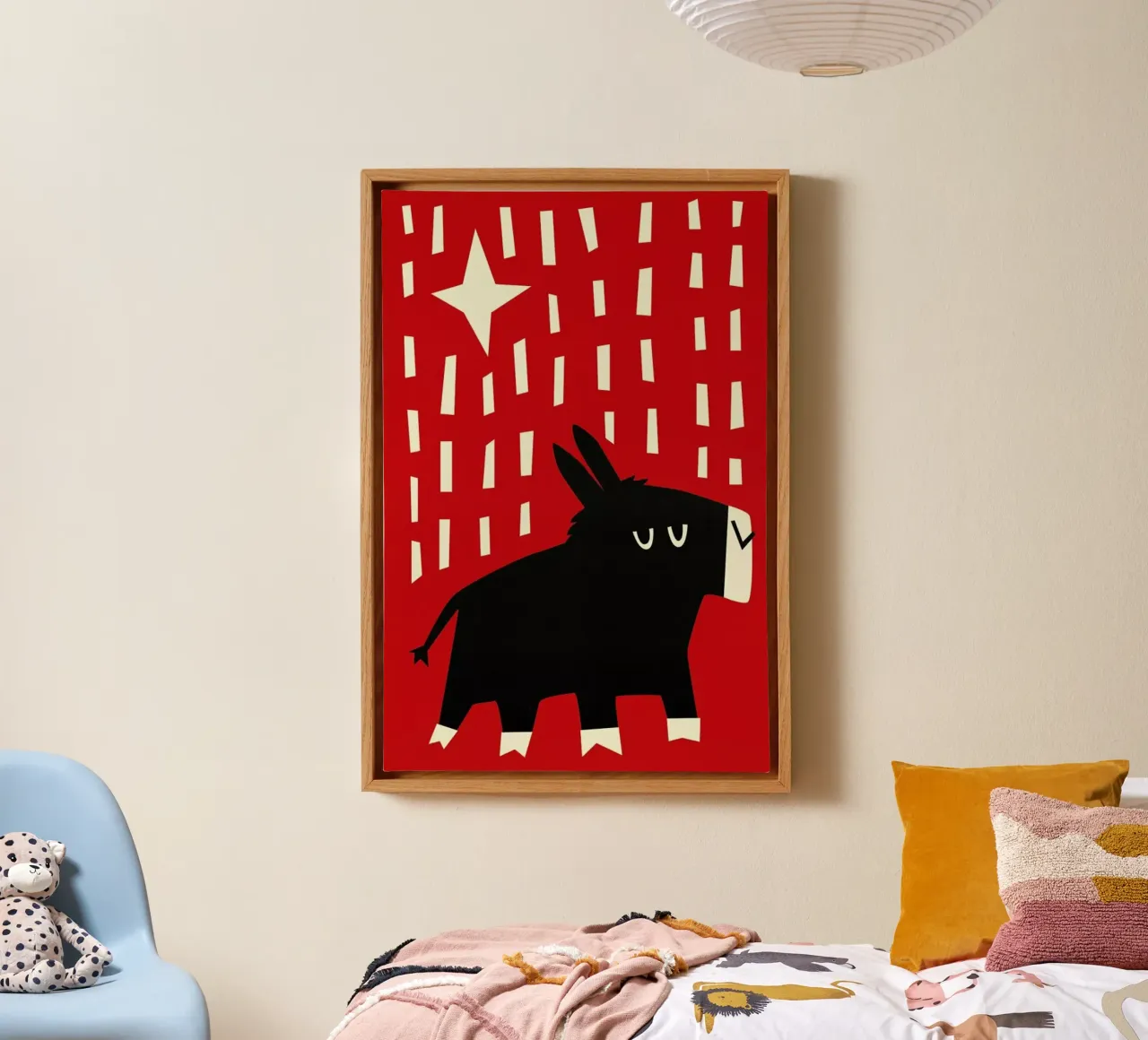 Donkey tela con Cornice a cassetta da Fox & Velvet