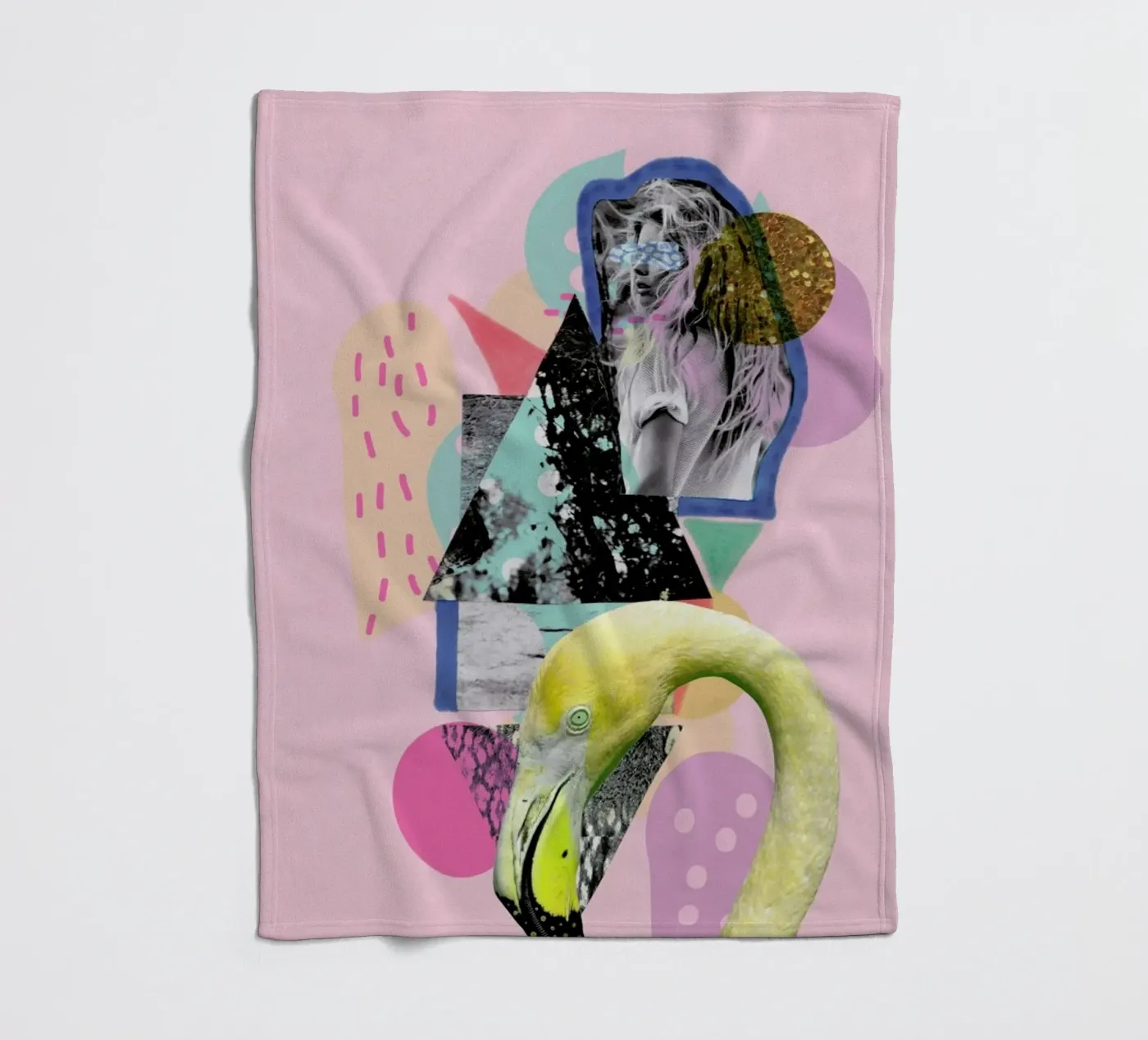 Flamingoland fleecedeken van Vasare Nar