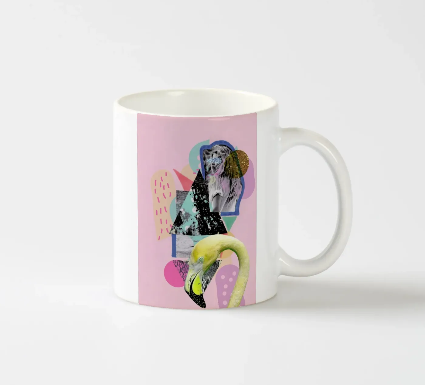 Flamingoland ceramic mug by Vasare Nar