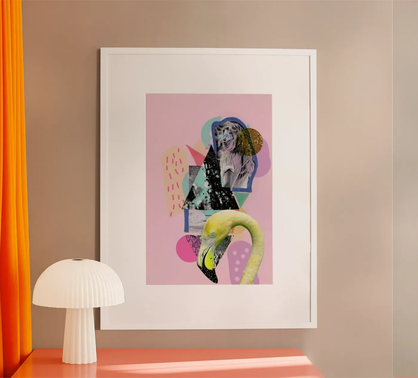 Flamingoland poster van Vasare Nar