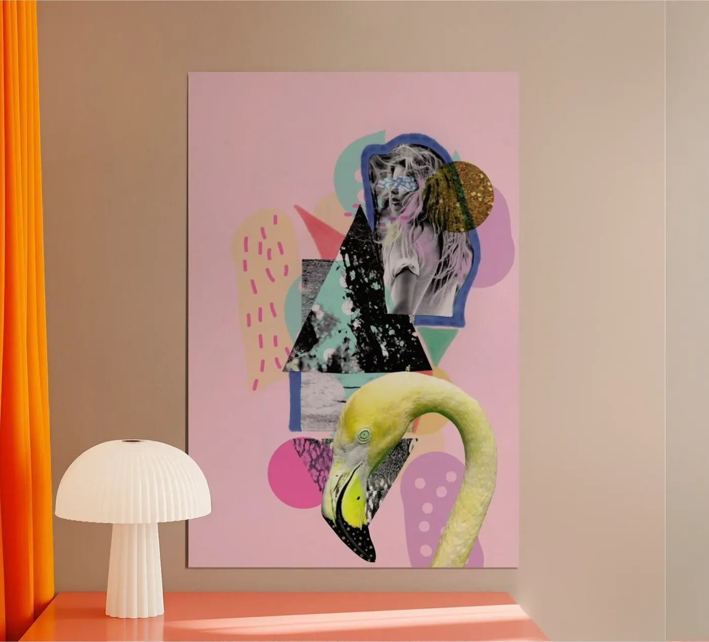 Flamingoland poster van Vasare Nar