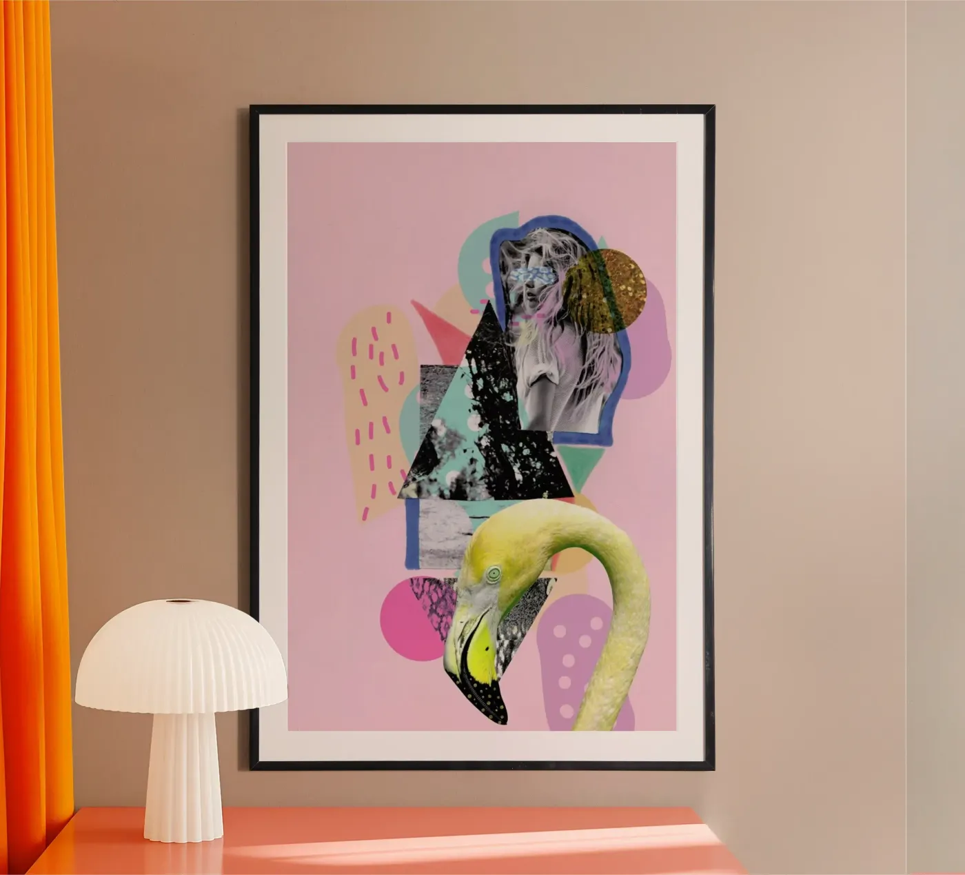 Flamingoland poster van Vasare Nar