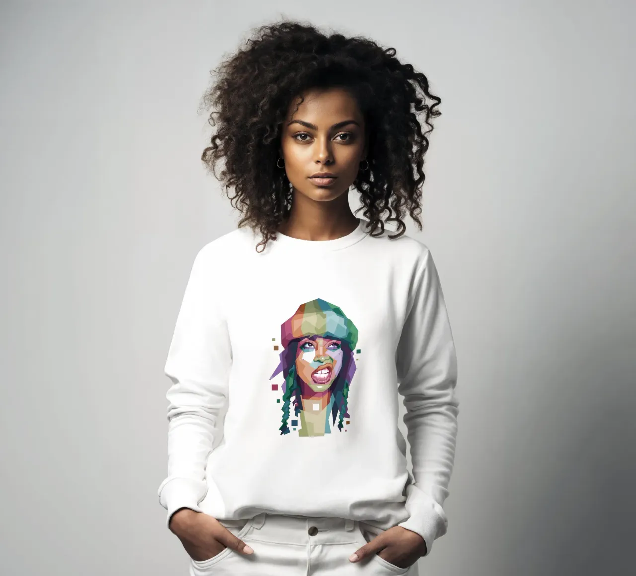 Erykah Badu WPAP di tendenza ora felpa da Alkahfsmart