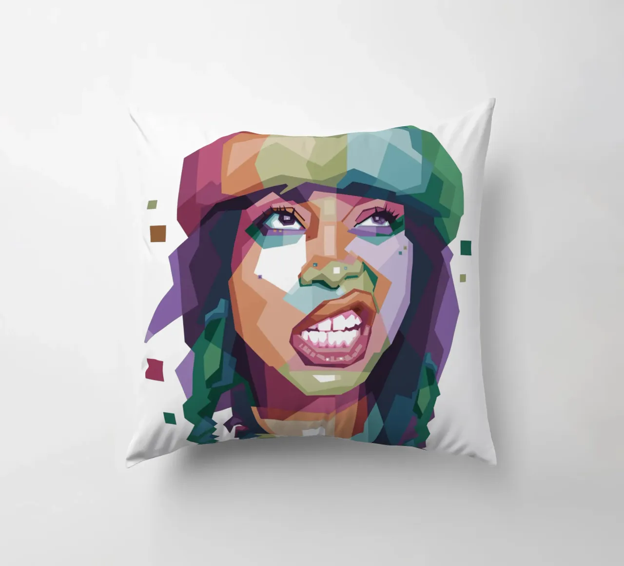 Erykah Badu WPAP di tendenza ora cuscino da Alkahfsmart