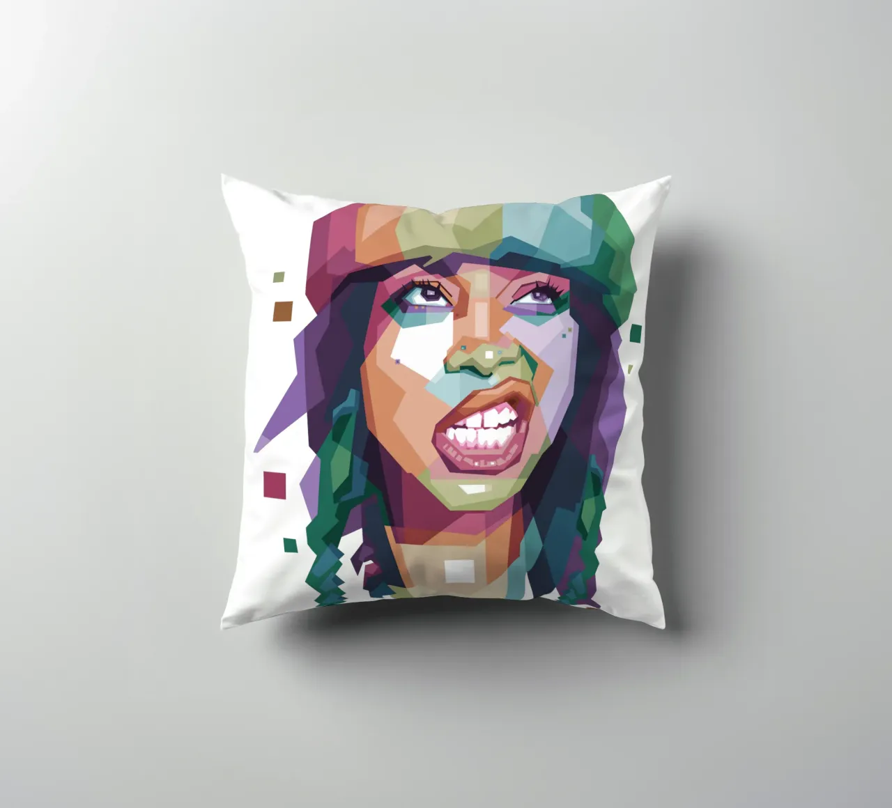 Erykah Badu WPAP di tendenza ora cuscino da Alkahfsmart