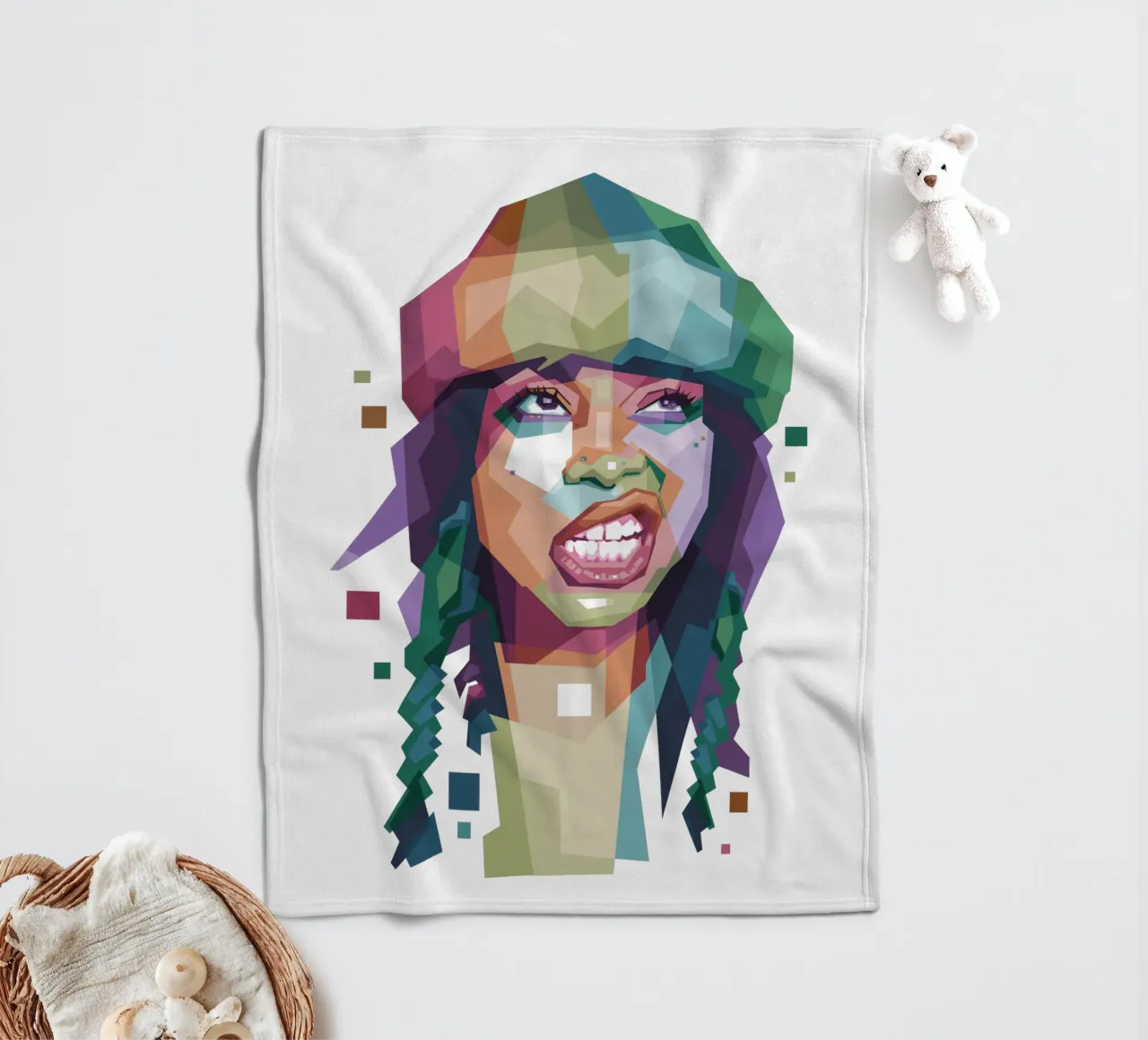 Erykah Badu WPAP di tendenza ora coperta in pile da Alkahfsmart