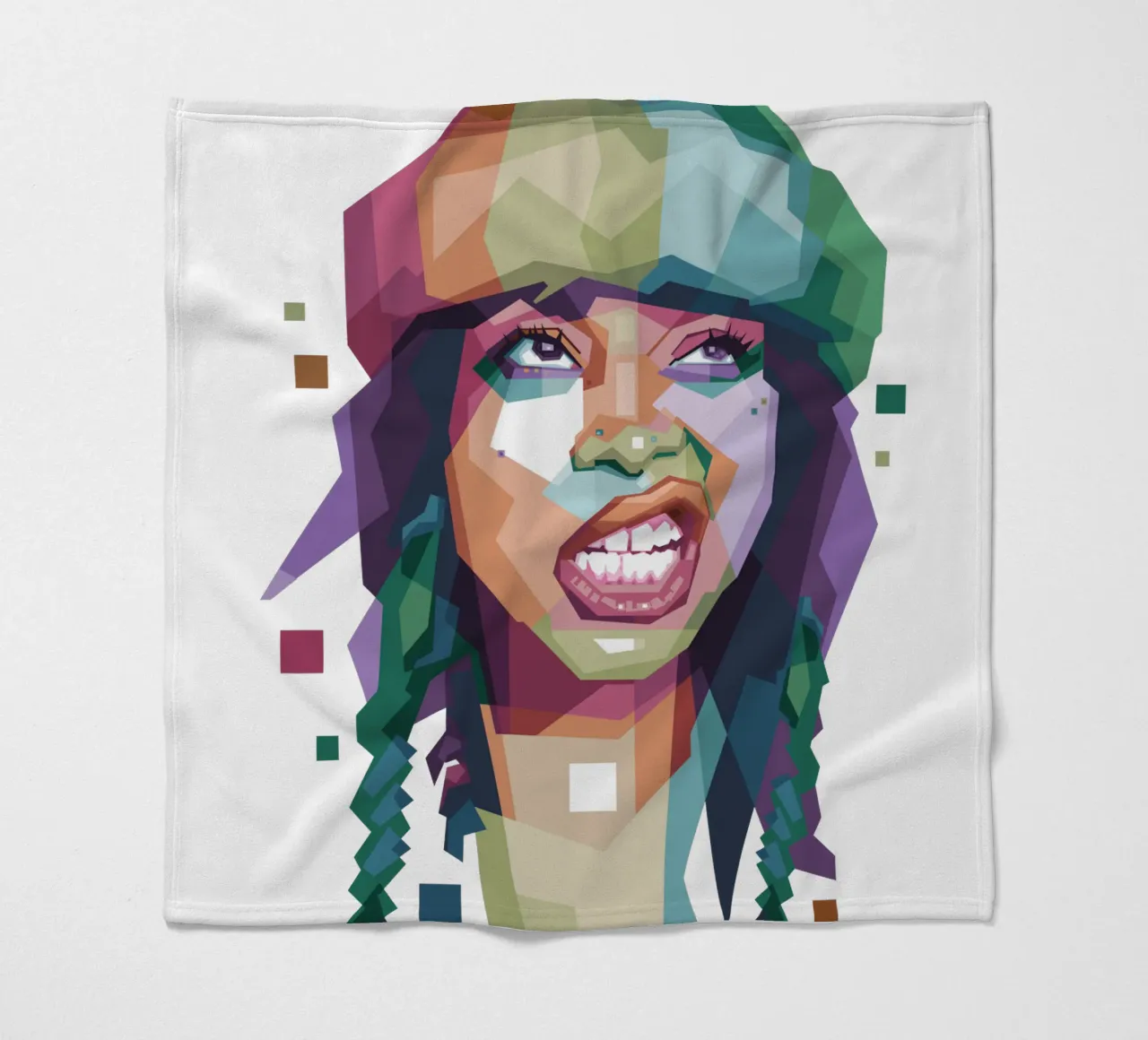 Erykah Badu WPAP di tendenza ora coperta in pile da Alkahfsmart