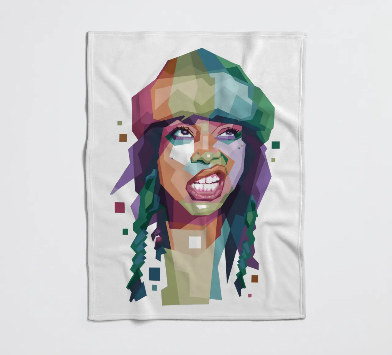 Erykah Badu WPAP di tendenza ora coperta in pile da Alkahfsmart