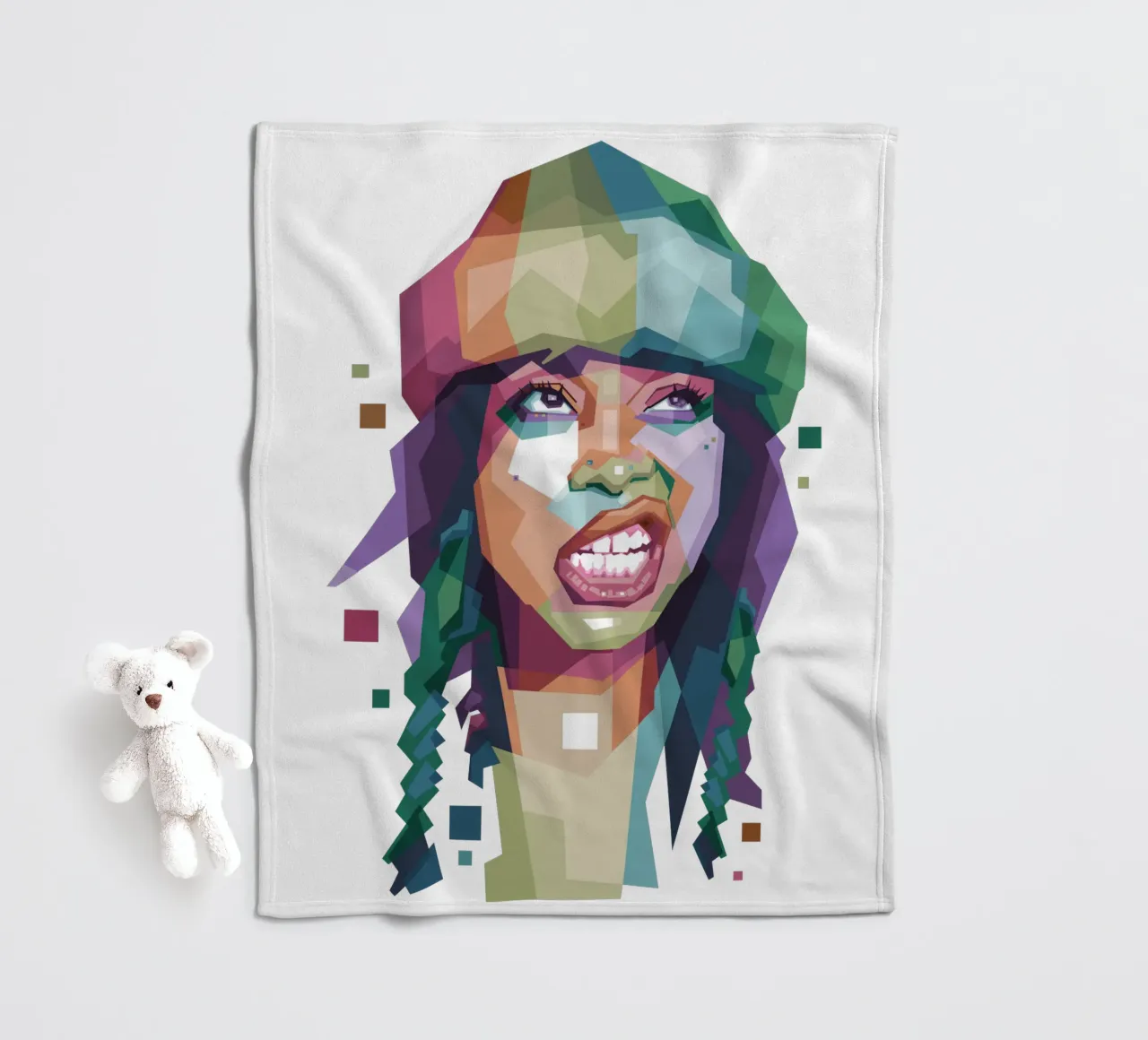 Erykah Badu WPAP di tendenza ora coperta in pile da Alkahfsmart