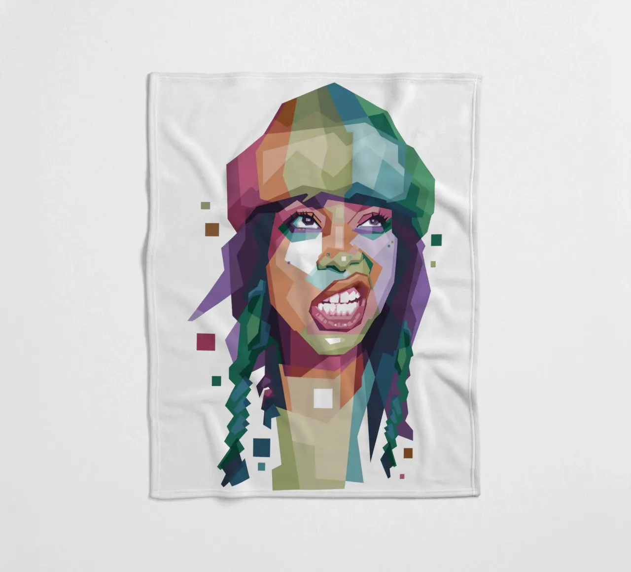 Erykah Badu WPAP di tendenza ora coperta in pile da Alkahfsmart