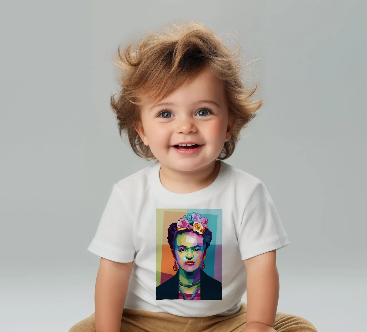 Kahlo WPAP trending now baby t-shirt by Alkahfsmart