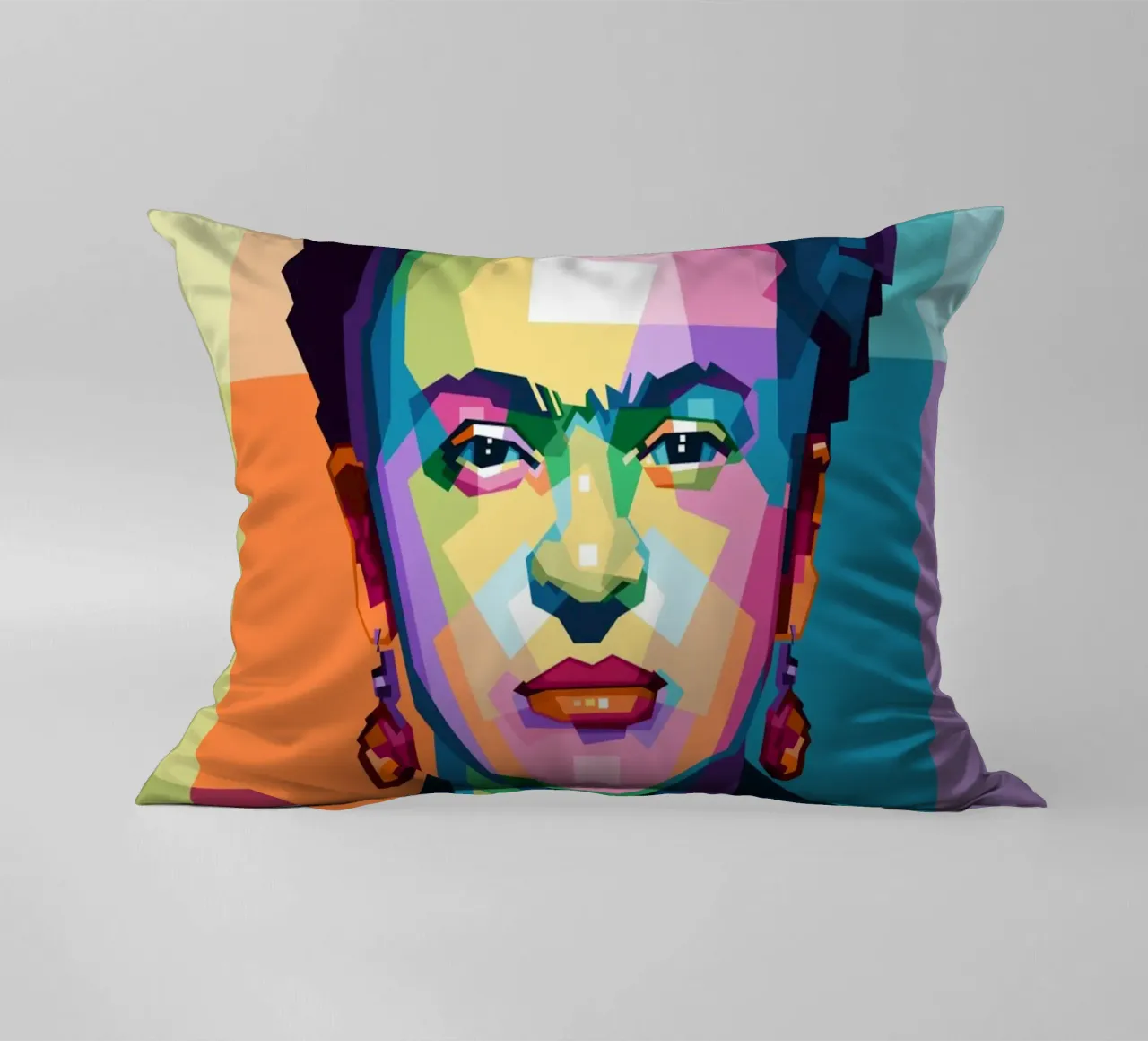 Kahlo WPAP di tendenza ora cuscino da Alkahfsmart