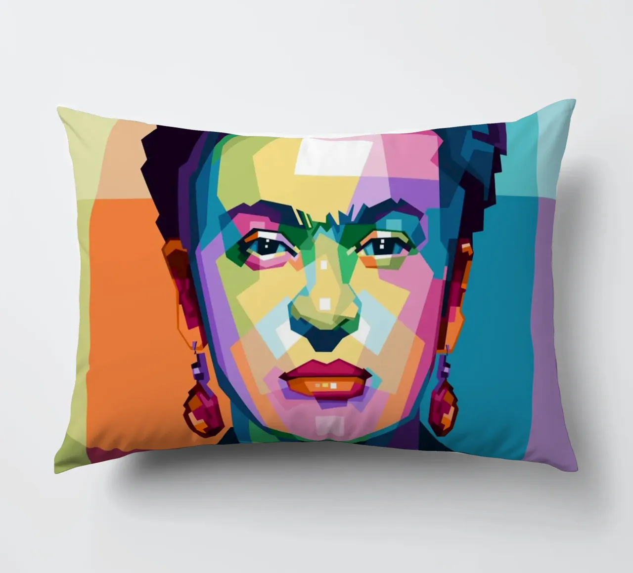 Kahlo WPAP di tendenza ora cuscino da Alkahfsmart