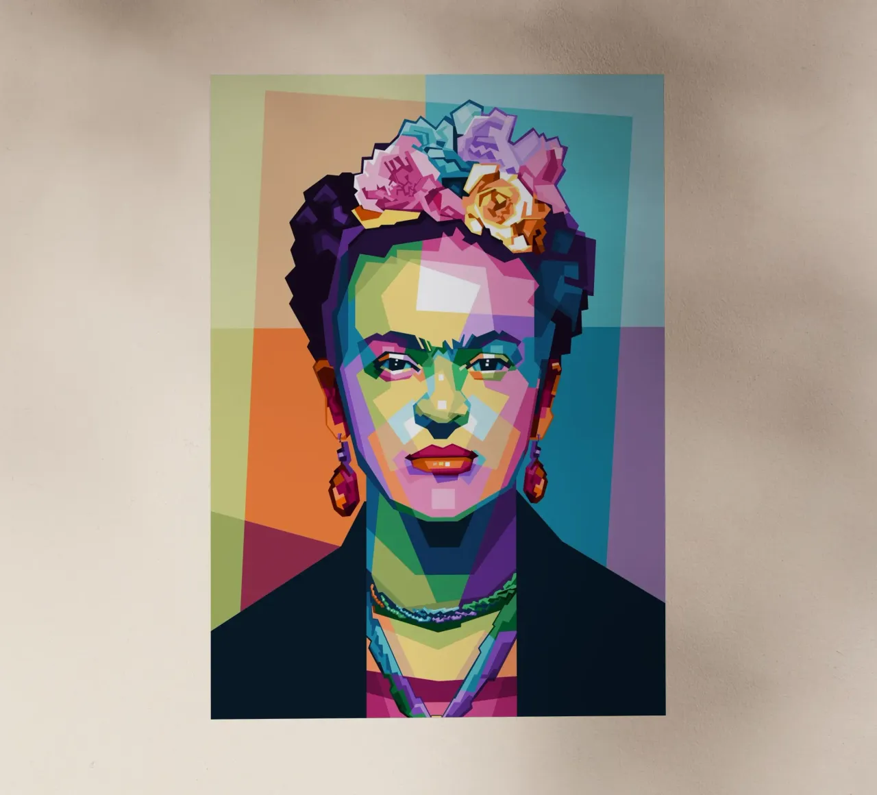 Kahlo WPAP di tendenza ora pellicola backlit da Alkahfsmart
