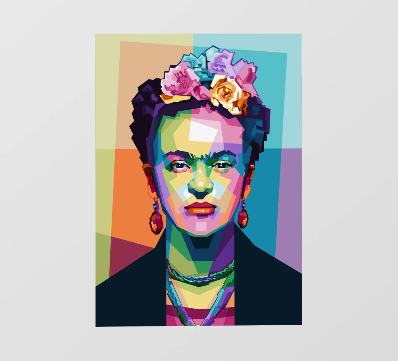 Kahlo WPAP di tendenza ora telo in pvc da Alkahfsmart