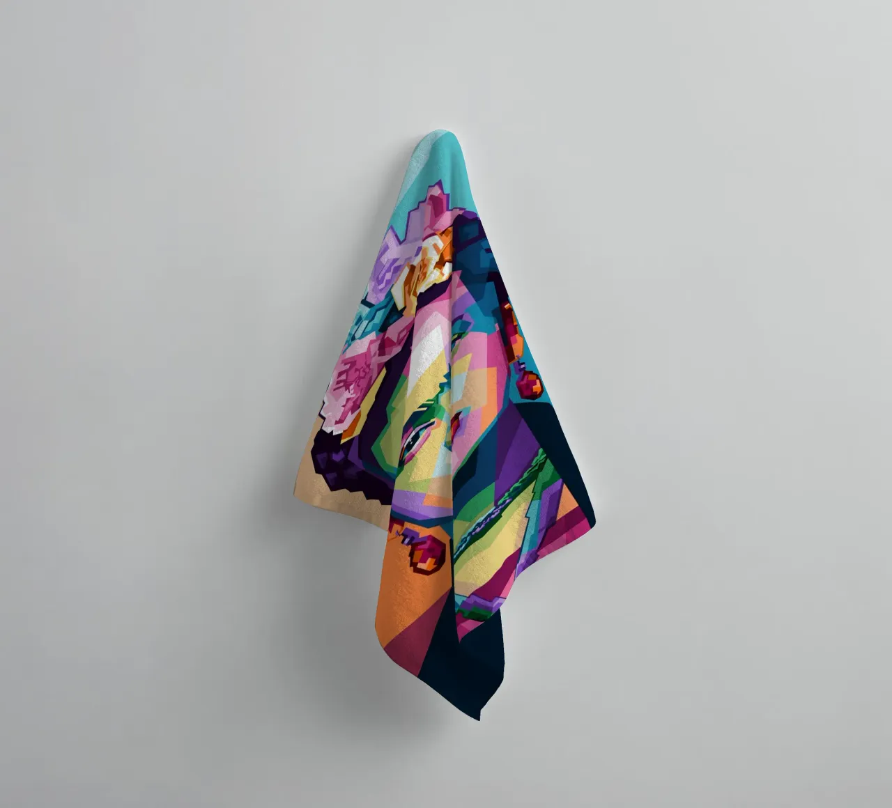 Kahlo WPAP di tendenza ora asciugamano da bagno da Alkahfsmart