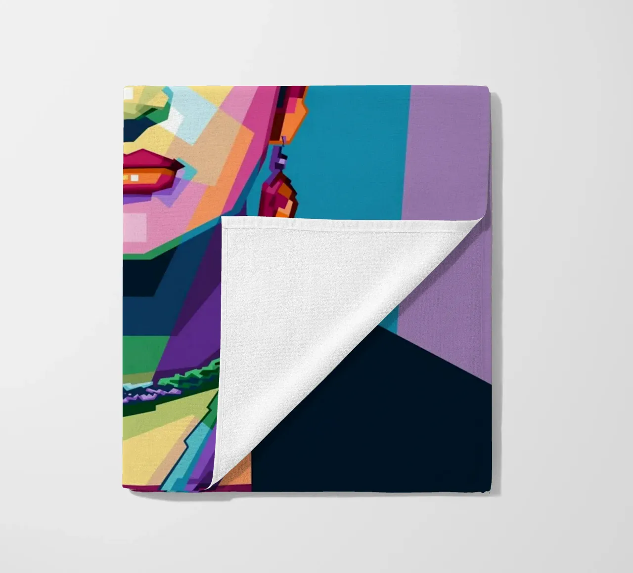 Kahlo WPAP di tendenza ora telo mare da Alkahfsmart