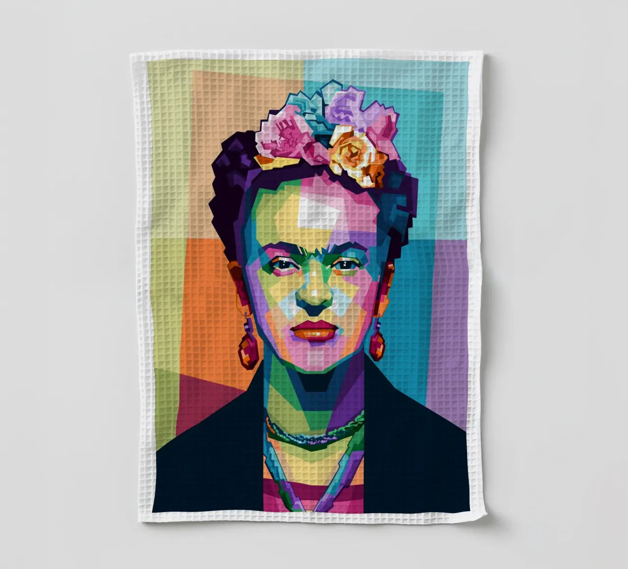 Kahlo WPAP di tendenza ora canovaccio da cucina da Alkahfsmart