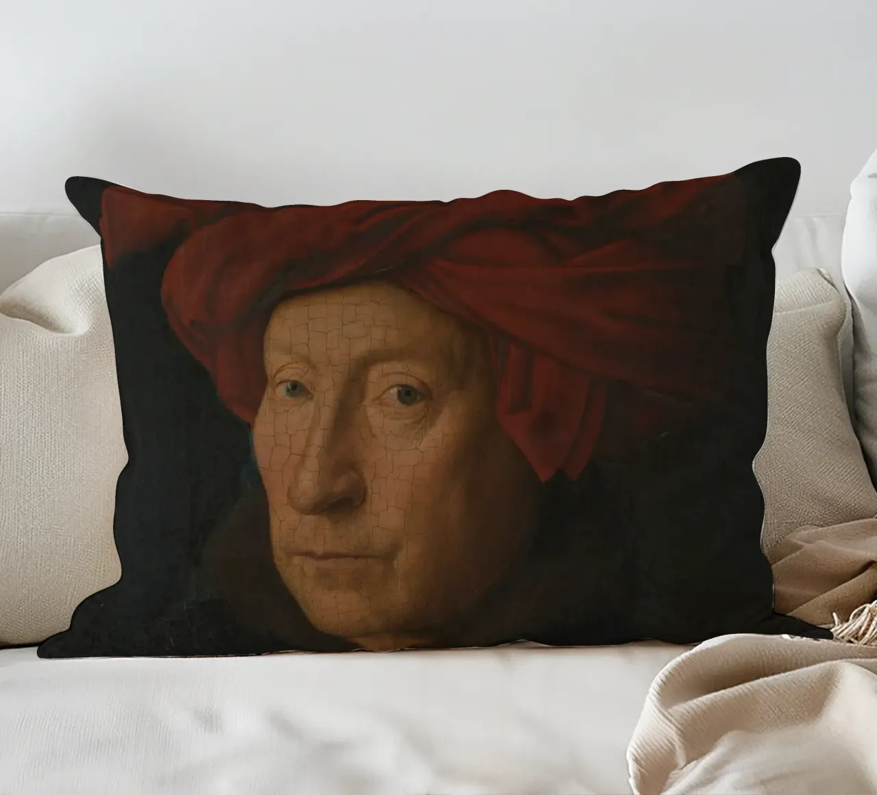 Jan Van Eyck - Ritratto di uomo cuscino da William Store