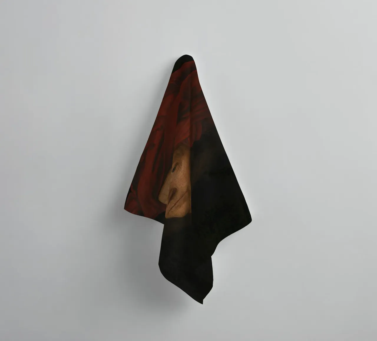 Jan Van Eyck - Portrait of a Man towel by William Store