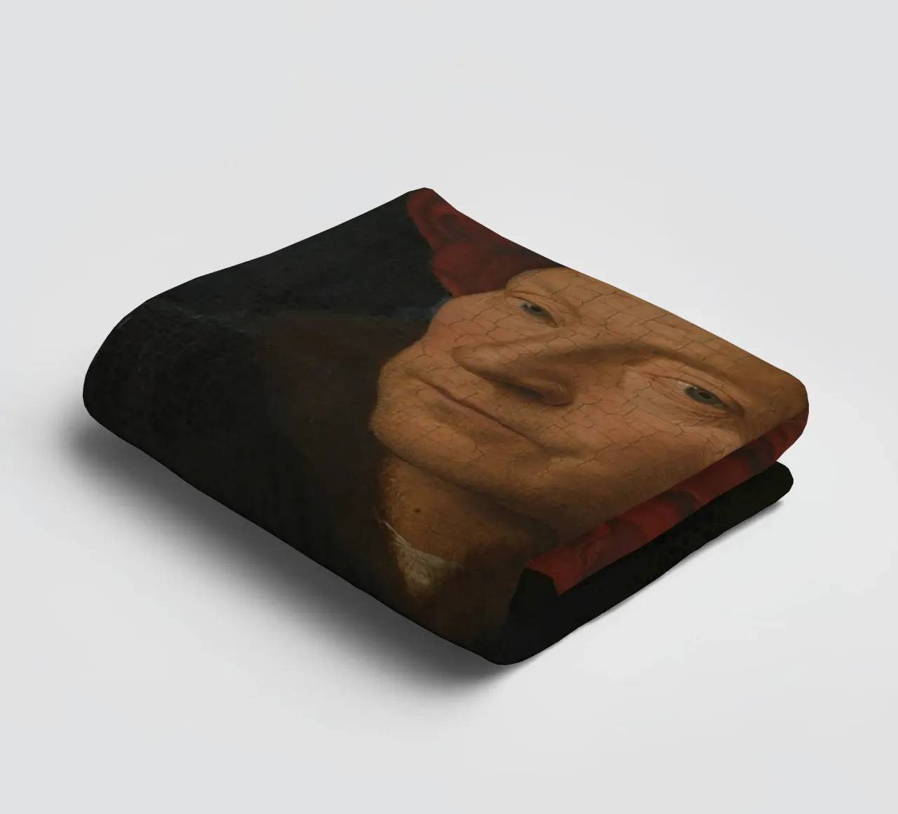 Jan Van Eyck - Portrait of a Man towel by William Store