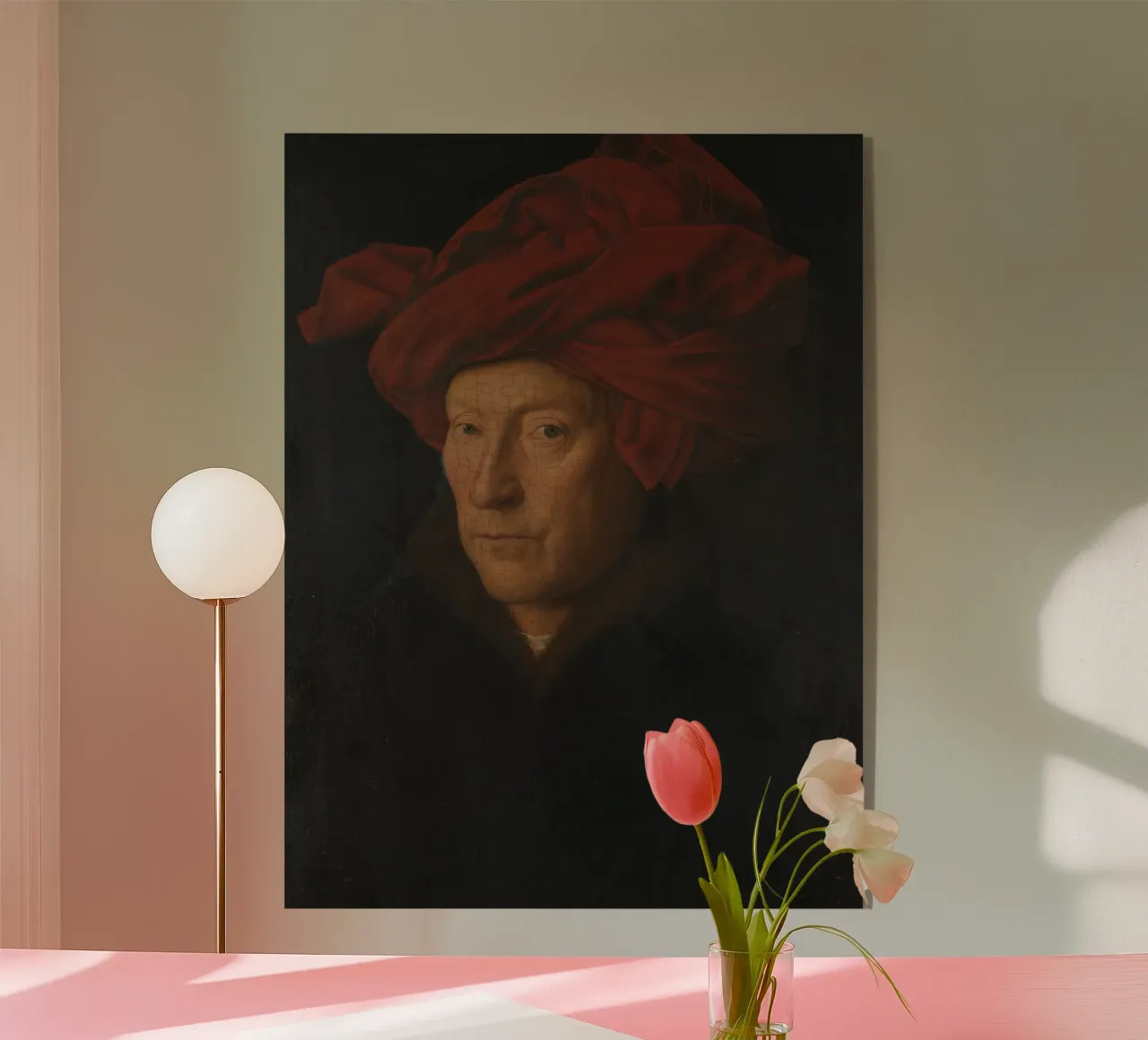 Jan Van Eyck - Portrait of a Man acrylic glass by William Store