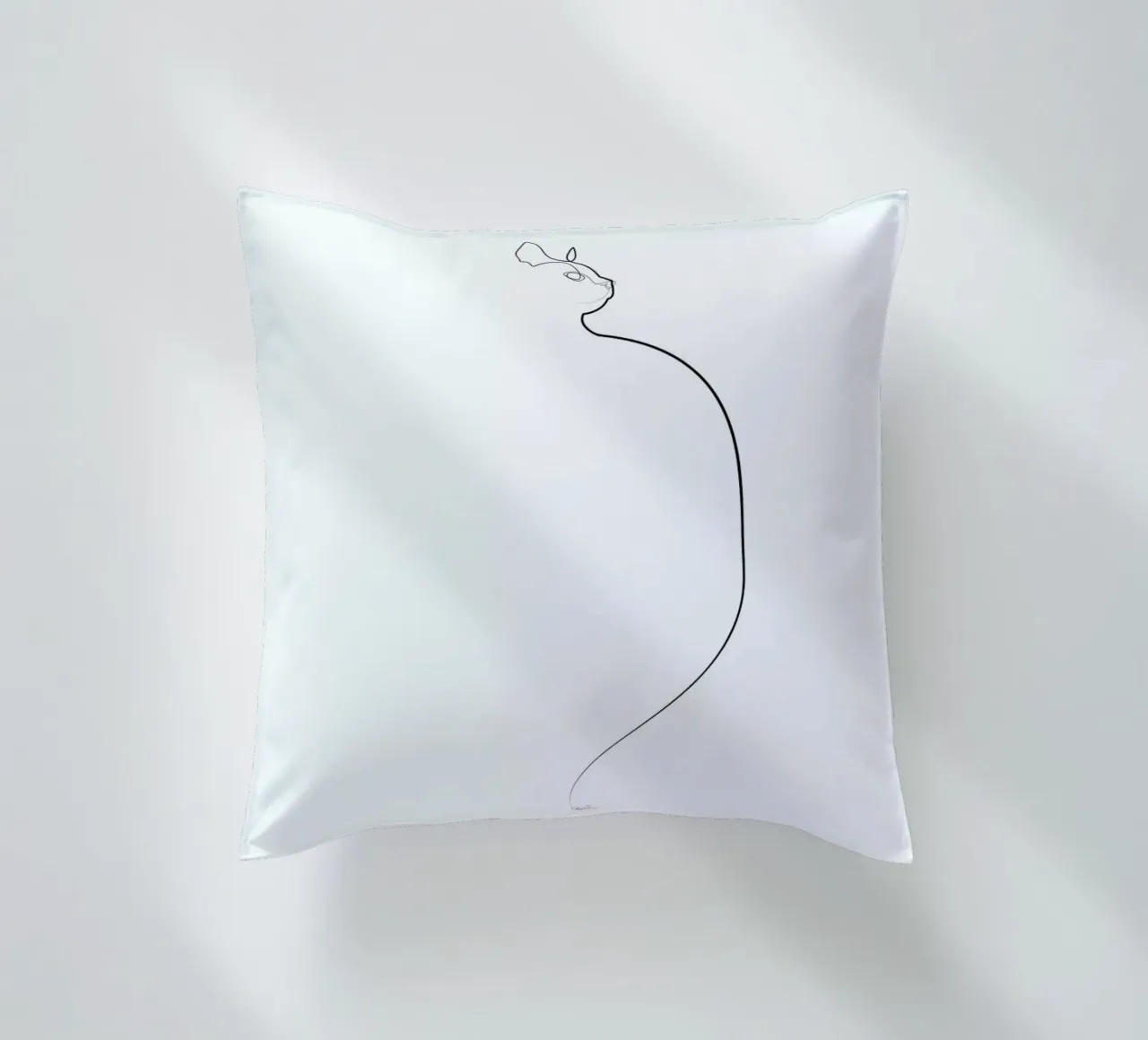 One Line Cat 0207 cuscino da Quibe