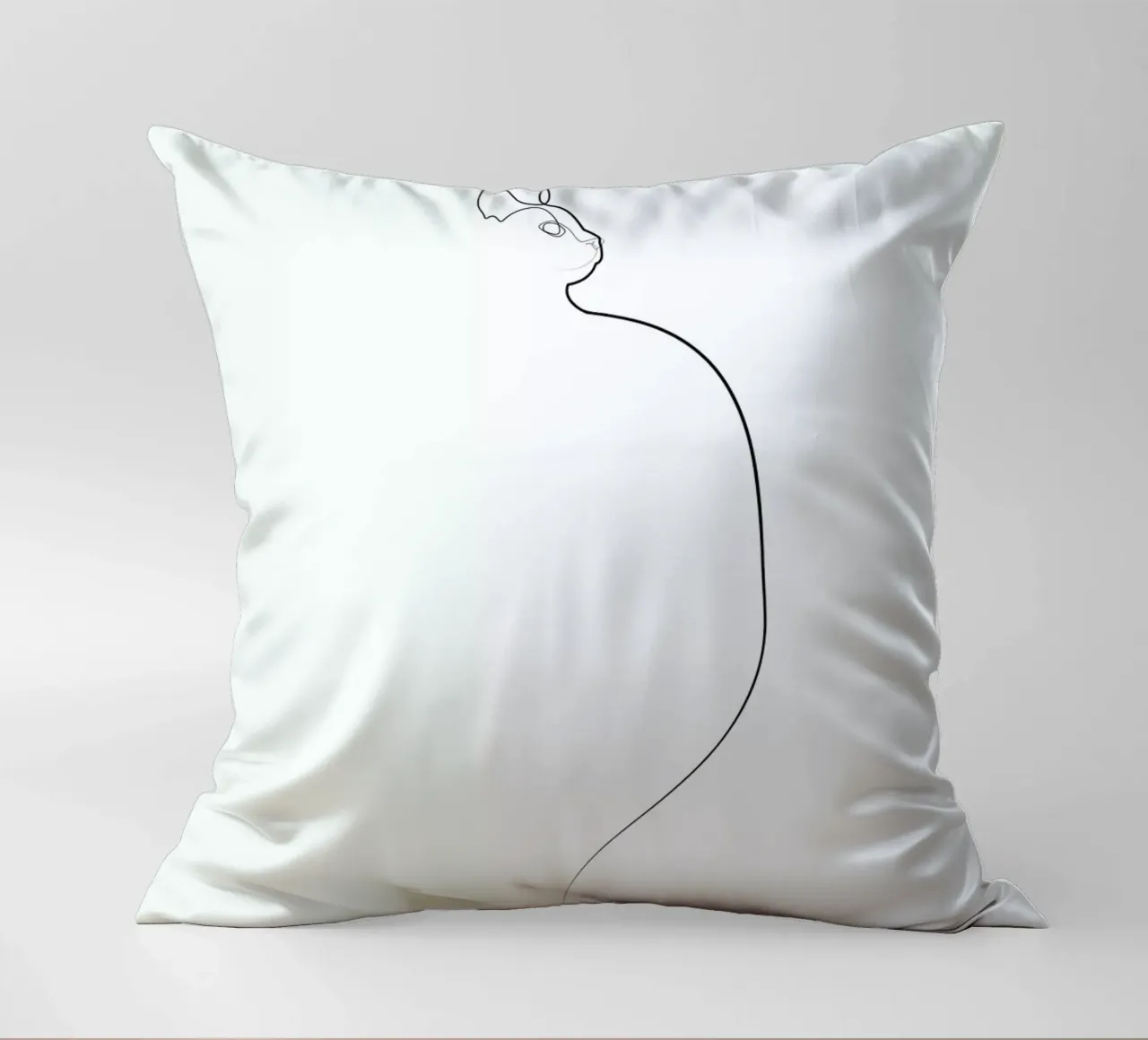 One Line Cat 0207 cuscino da Quibe
