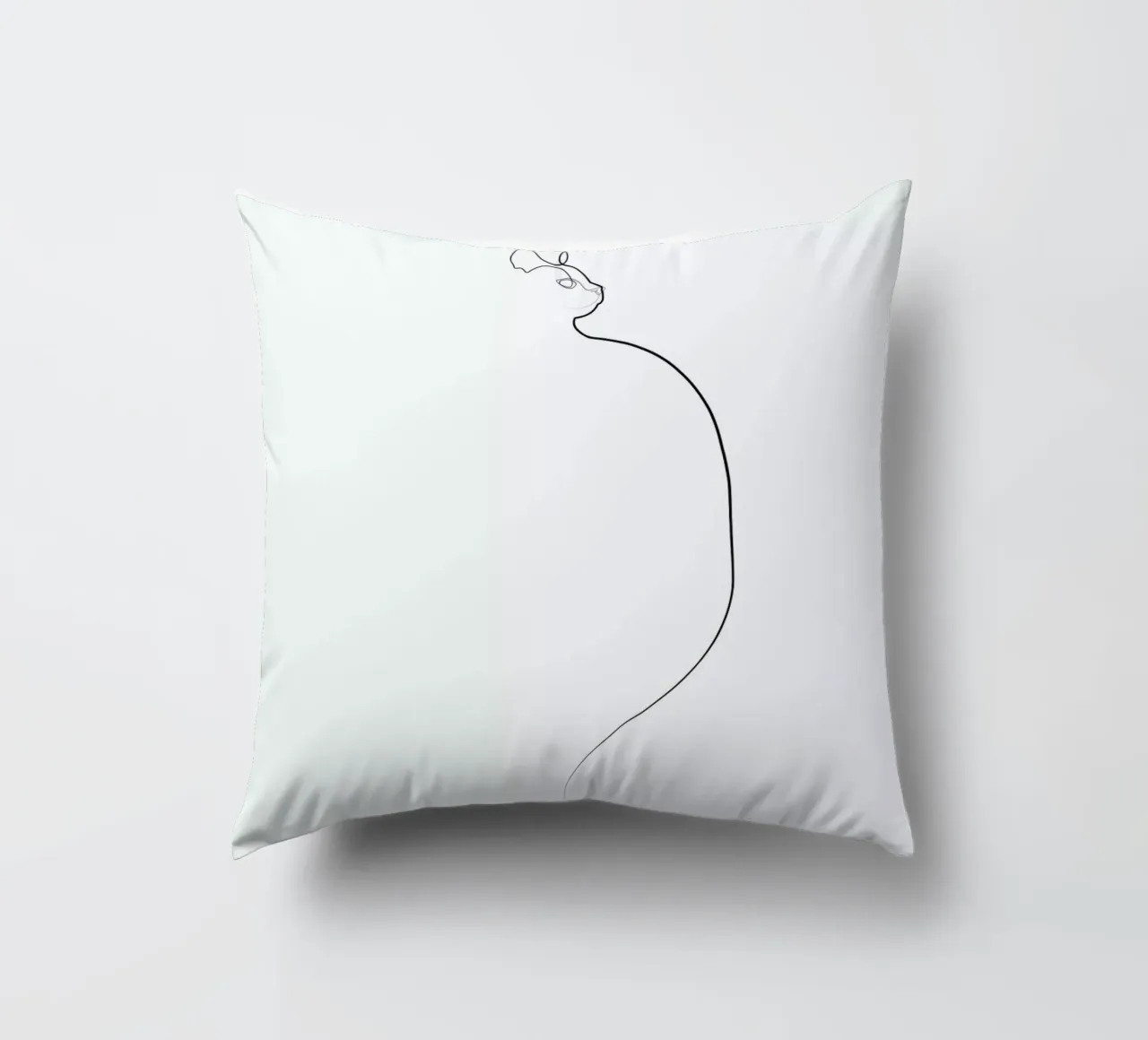 One Line Cat 0207 cuscino da Quibe