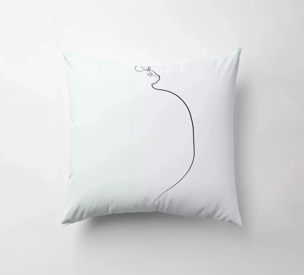 One Line Cat 0207 cuscino da Quibe