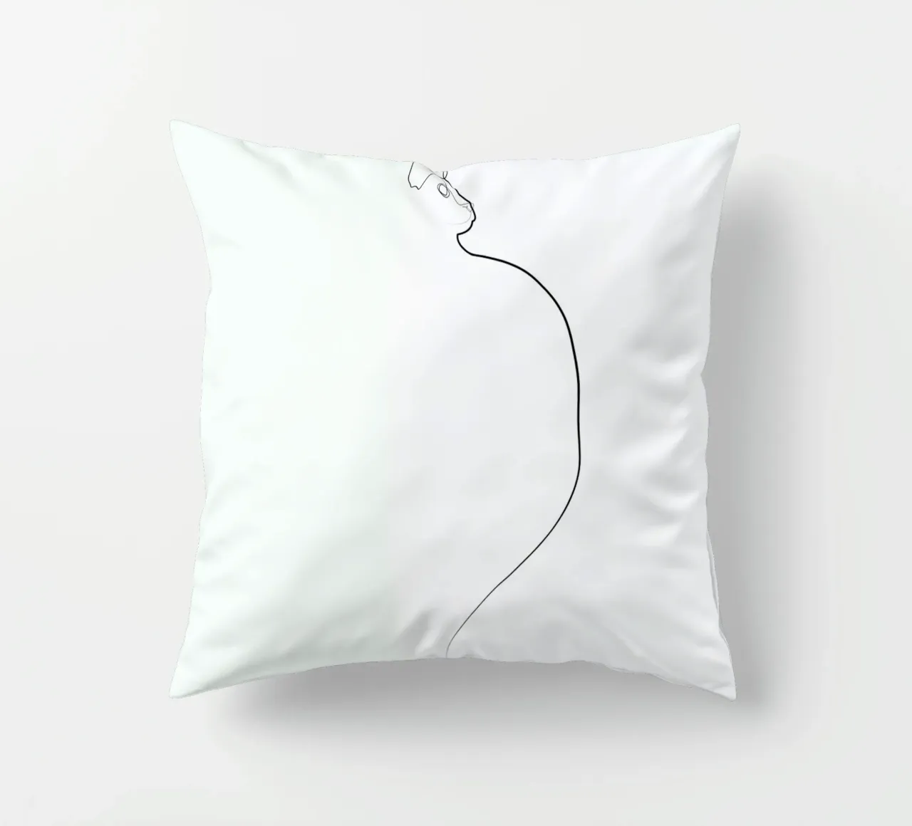 One Line Cat 0207 cuscino da Quibe