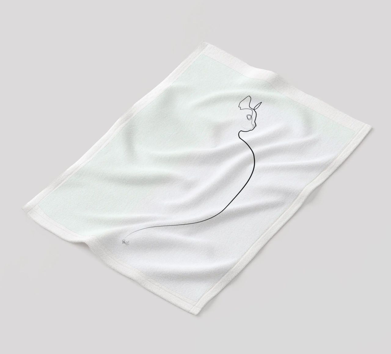 One Line Cat 0207 coperta in pile da Quibe