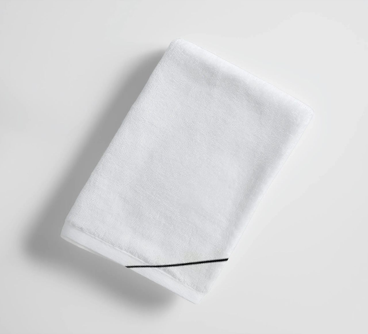 One Line Cat 0207 towel by Quibe