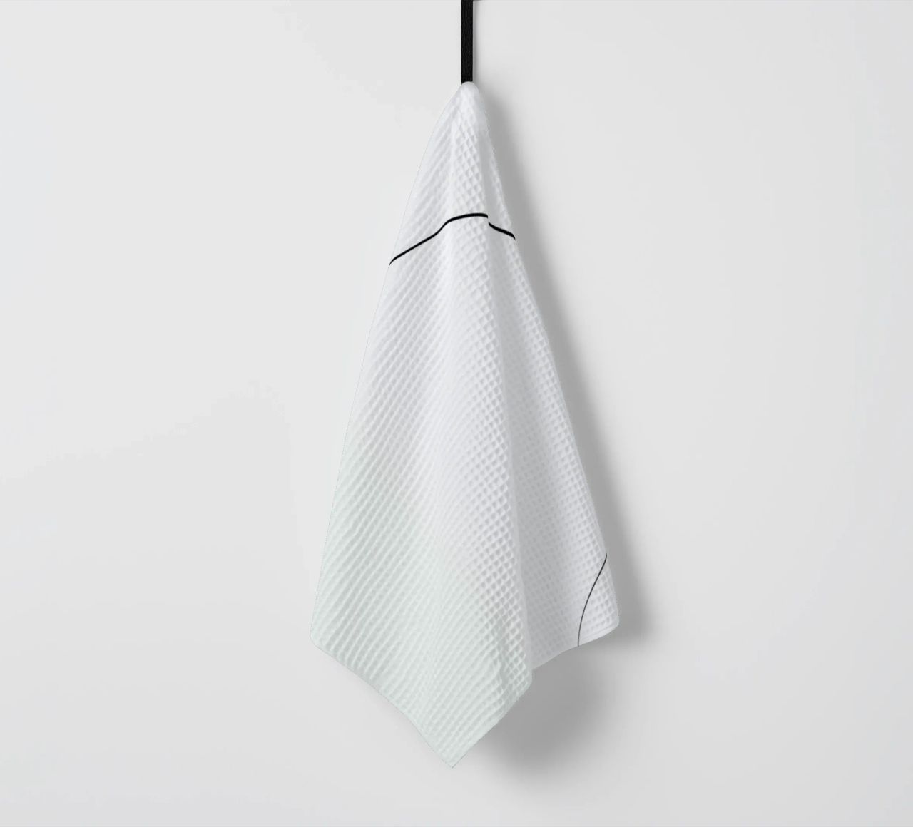 One Line Cat 0207 tea towel by Quibe