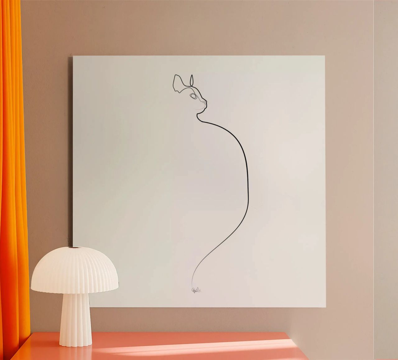 One Line Cat 0207 alluminio dibond da Quibe