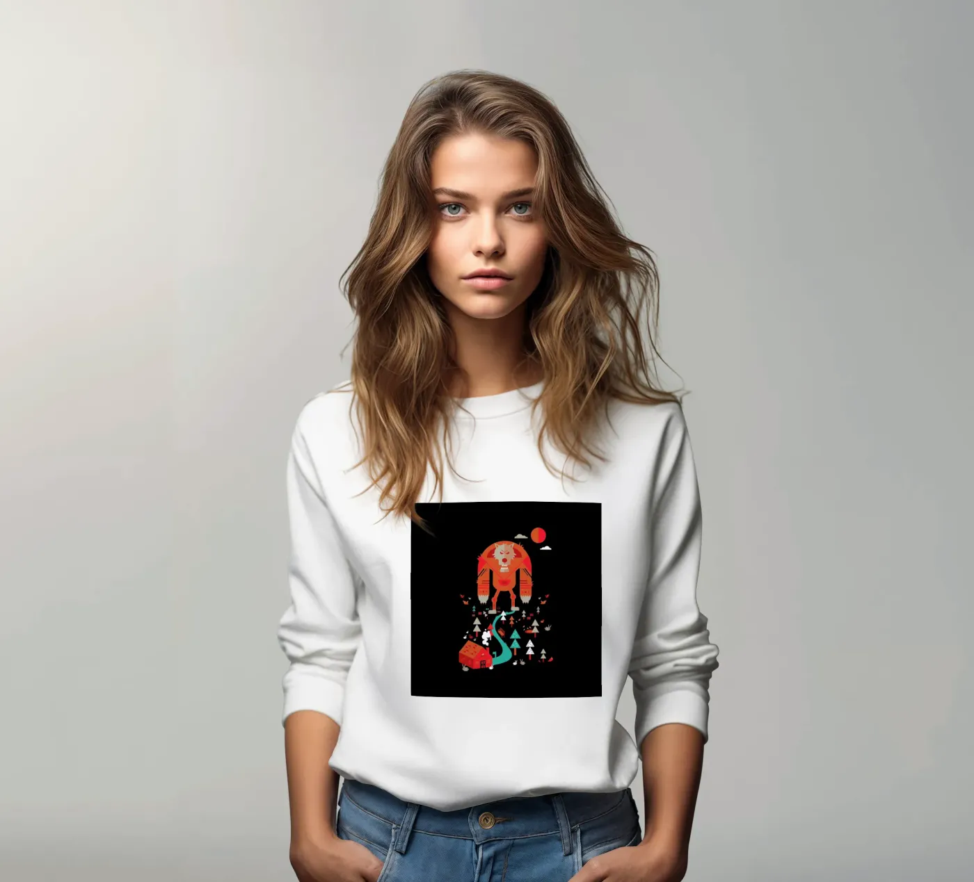 Wolf felpa da Petros Afshar