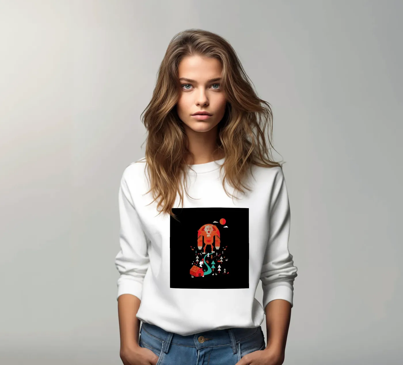 Wolf felpa da Petros Afshar