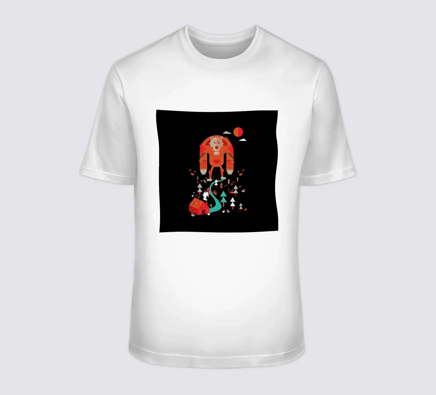 Wolf t-shirt da Petros Afshar