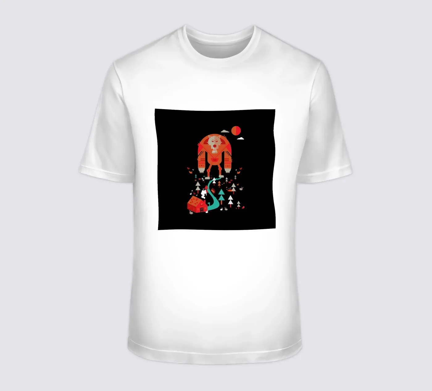 Wolf t-shirt da Petros Afshar