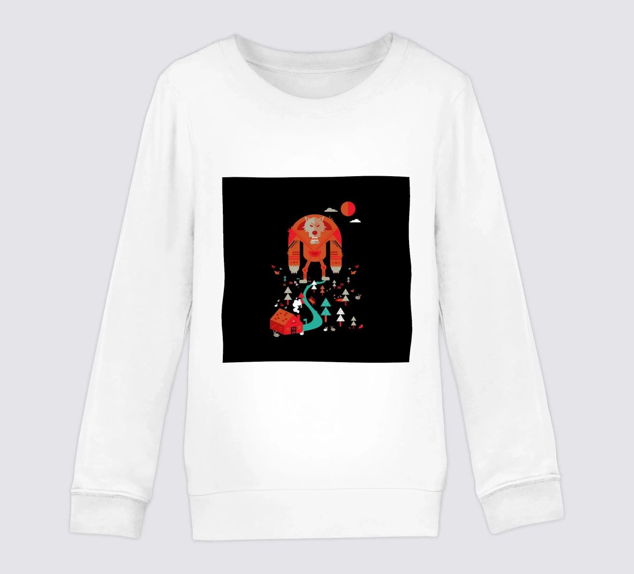 Wolf kinder sweatshirt van Petros Afshar