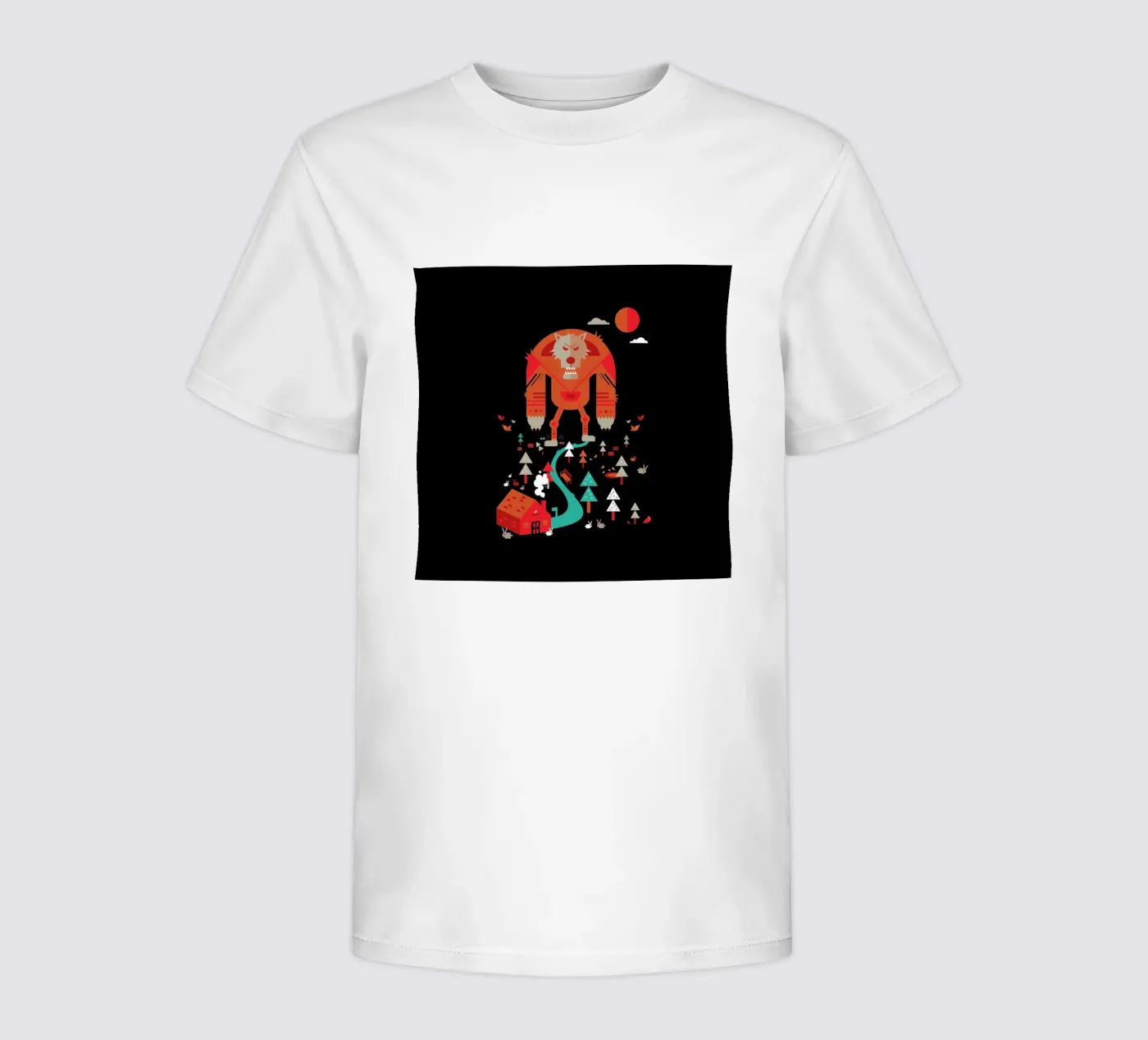 Wolf Kinder T-Shirt von Petros Afshar