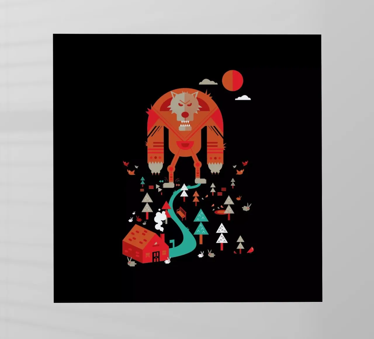 Wolf pellicola backlit da Petros Afshar